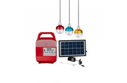 China ROHS Multifunction Hiking Portable Solar Bulbs With FM Radio Charger supplier