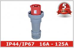 China Outdoor Electric Industrial And Multiphase Power Plugs And Sockets 125A supplier