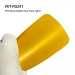 PET-PD241 PET Car Adhesive Film With Matte Metallic Heat Wave Yellow Color for sale