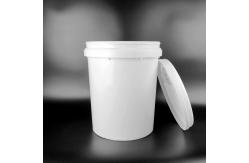 China ISO9001 Standard White 5 Gallon Storage Bucket With Lid supplier