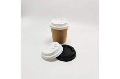 China Disposable Recycled Double Wall Paper Coffee Cup With Lids Custom Logo Printed supplier