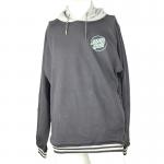 80% Cotton 20% Polyester Mens Hooded Jackets , Brushed Fleece Sweat Jacket With Hood for sale