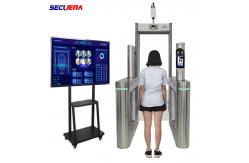 China Metal Detector System Walk Through Temperature Scanner With Face Recognition Camera supplier