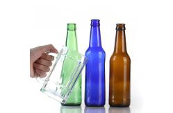 China Clear Peroni Breakaway Beer Bottles Glasses 330 ml With Screw Cap supplier