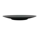 Camping Matte Black Melamine Salad Plate 14'' Non Toxic Round for sale