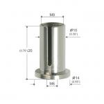 Nickel Plated Ceiling Cable Hanging Parts Side Groove M6 Female Thread YW86253 for sale