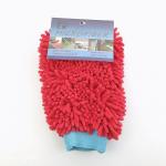 100% Polyester 1200gsm Microfiber Car Cleaning Wash Mitt With Elastic Cuff for sale