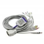 Banana4.0 10 Lead Ecg Cable EKG Cable TPU Gray Color No Resistance for sale
