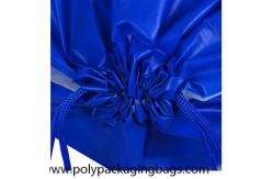 China 10kgs Strength Two Layer CPE LDPE Plastic Drawstring Backpack supplier