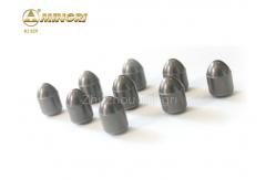 China 100% Raw Sandblasted Tungsten Carbide Buttons With Flat Top Surface supplier
