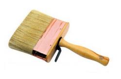 China Double Boiled White Bristle House Paint Brush Nylon Polyester Brush 6inch supplier