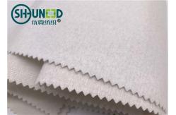 China 100% Polyester Plain Weave Woven Tie Interlining Fabric Single Side Brushed supplier
