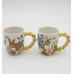 Coffee Mugs For Gardeners Water Cafe Cup Hand Prints Birds 12oz Large Porcelain Mug Ceramic for sale