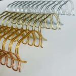 2:1 Pitch ID 44mm Metal Twin Loop Binding Wire For Notebook for sale