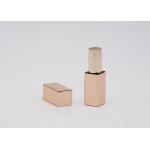 Square Gold Aluminum Magnet Lip Balm Containers Bulk