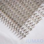 Max Unrestricted Metal Mesh Curtain Texture With Diamond Perforations for sale