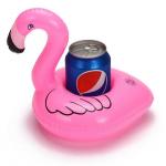 Flamingo Pool Floating PVC Inflatable Can Holder for Party,promotional gifts for sale
