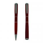 Pad Print Logo Custom Office Red Metal Pen CE Certification for sale