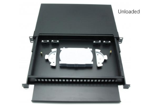 1U 19inch Empty Slide Rail Rack mount patch panel