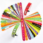 Custom PVC Wristbands with Silk Screen Printing The Ideal Event Identification Solution