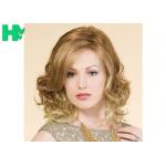 Blond High Temperature Fiber Side Part Wave Synthetic Hair Wigs For Women for sale