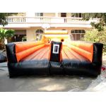 Inflatable Amusement Park With Orange Two Lanes For Children And Adult for sale