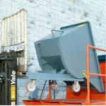 Low Profile Self Dumping Forklift Hopper 4000lbs Metal Dump Hopper