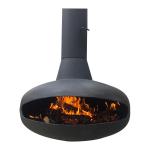 Black 65m2 Ceiling Hanging Log Burners 600mm Suspended Wood Burning Stove for sale