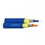 FTTH Duplex Armored Fiber Optic Cable with High Tensile Strength For Indoor Outdoor for sale