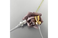 China Gold Perfume Pump Sprayer Nozzle Replacement 15 400 Aluminum 0.09ML With ferrule supplier