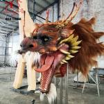 Wall Mounted Animatronic Dragon Head 1.8m 12months Warranty
