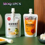 Customized Logo Eco-Friendly Biodegradable Pe Plastic Juice Bags Digital Printed Stand-Up Spout Pouch Bag For Liquids for sale