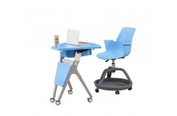 China OEM Training Room Tables And Chairs ABS / PP Foldable Table And Chairs supplier