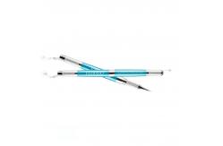 China Smart Manual Eyebrow Tattoo Pen With Sterile Disposable Needles Blue supplier