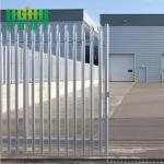 Customized 2400mm Steel Palisade Security Fencing Heavy Duty Panels Curved Top W Shape for sale