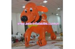 China custom red inflatable dog shape helium cartoon balloon for sale supplier
