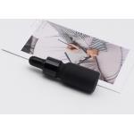 Frosted Black Essential Oil Bottles 50ml Cylinder Package Screen Printing for sale