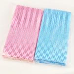 KILINE Spunlace Nonwoven Kitchen Wipes Disposable Multi Color Wavy Line Polyester Viscose Home Cleaning Wipes for sale