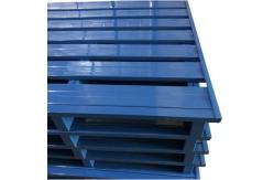 China Reinforced  Rack Metal Storage Pallet Stackable Steel Pallets 1200X1000X150 Mm supplier