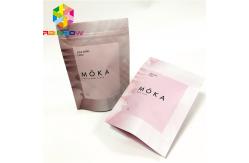 China Custom printed stand up pouches with  body scrub bags with tear notches supplier