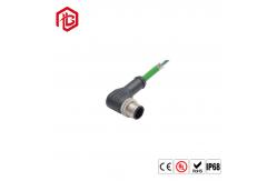 China Customized LED Waterproof Connector M12 Industrial Waterproof right-angled elbow Plug supplier