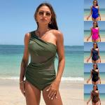 China Summer One Piece Bathing Suits For Womens One Piece Swimwear Sexy Black manufacturer