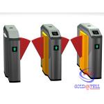 TCP IP Flap Barrier Gate Waist Height Stainless Steel Turnstiles Bidirectional for sale