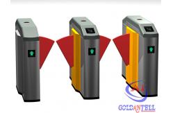 China TCP IP Flap Barrier Gate Waist Height Stainless Steel Turnstiles Bidirectional supplier