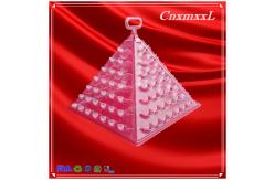 China 7 Layer Thin 1mm Plastic Macaron Packaging Pyramid Mini Macaron Stand supplier