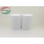 White Round Paper Box for Coffee , Cardboard Tube Packaging With Paper Lid for sale