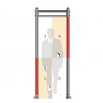 Touchpad Controls Body Metal Detectors Security Checking Gate For Sensitive Metal for sale