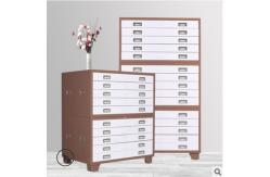 China Multi Layer 0.069cbm Ergonomic Handle Metal Drawer Cabinet Knocked Down Structure supplier