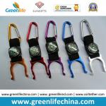 Muti-colors compass carabiner with lanyard keychain and metal hook holder excellent quality hooks for sale