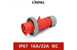 China Single Phase 4P 32A IP67 Industrial Phase Inverter Plug Waterproof supplier